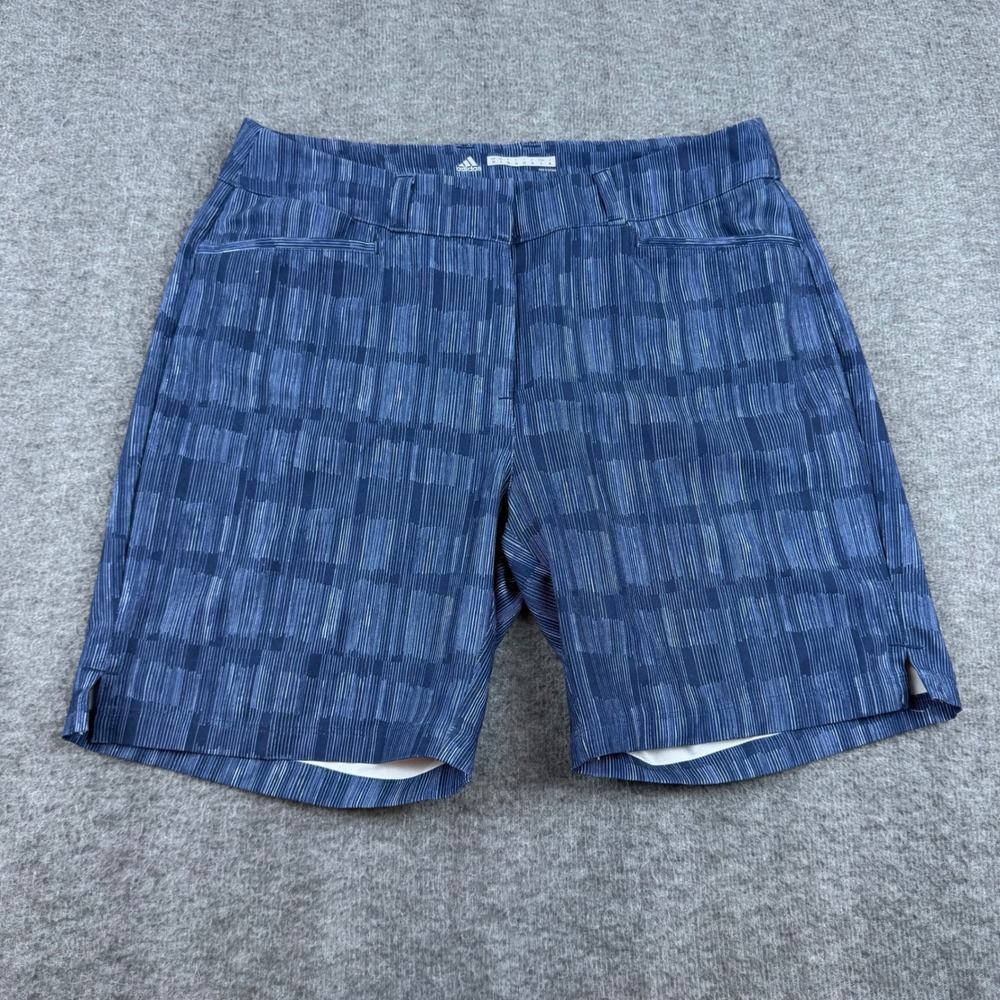 Adidas Golf Shorts Womens 6 Blue Abstract‎ Stripe Performance DT60493901